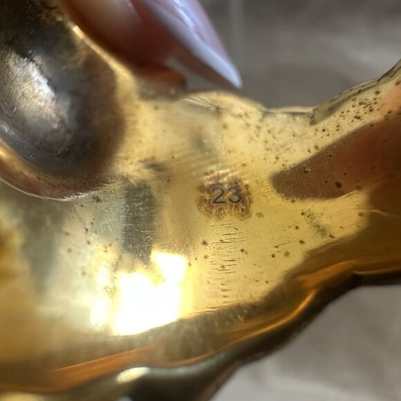 NEW Gucci Lion Head Gold Ring Blue Aquamarine Stone Size 23 IT 10.5 US - Picture 10 of 10